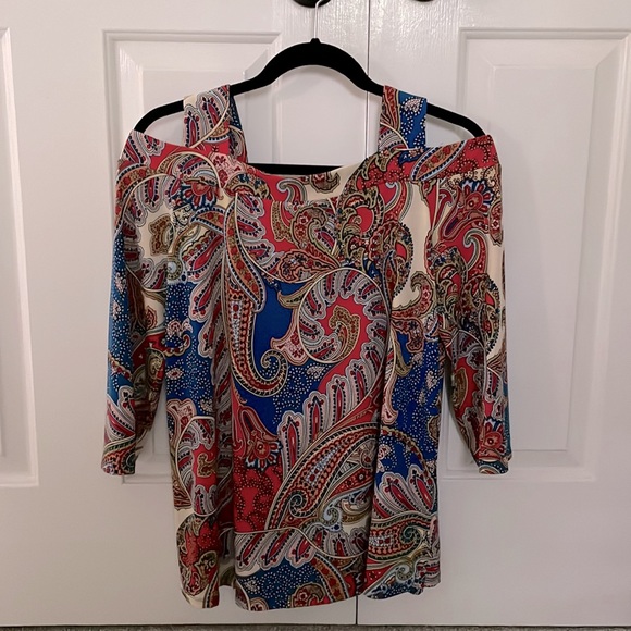 CHICO’S Multi Colored Paisley Top - Picture 1 of 4
